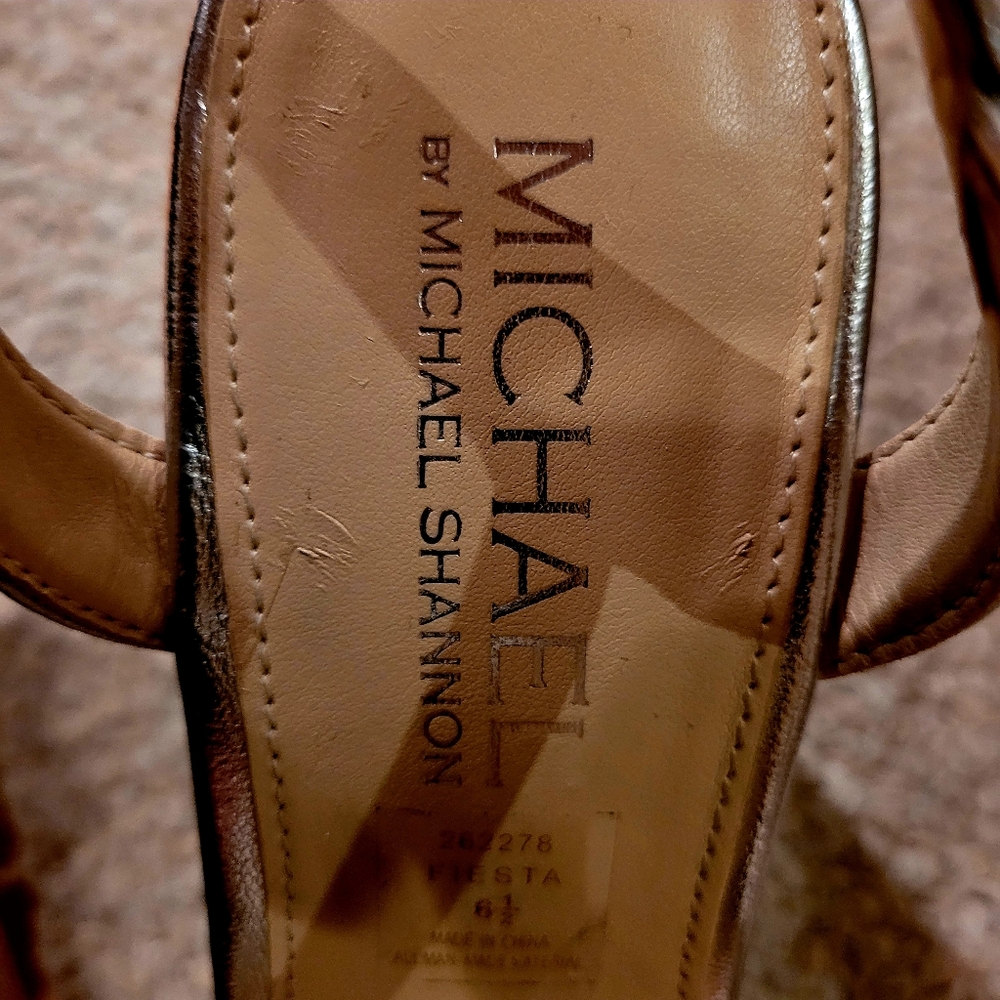 Michael Shannon silver platforms, size 6.5 - Picture 7 of 7